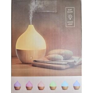 Salking Mini Ultrasonic Diffuser 100ml Aromatherapy Humidifier LED Light NEW